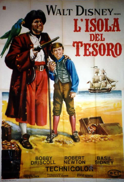 PIRATE, PARROT, KID, TREASURE, SHIP, SAND BOBBY DRISCOLL