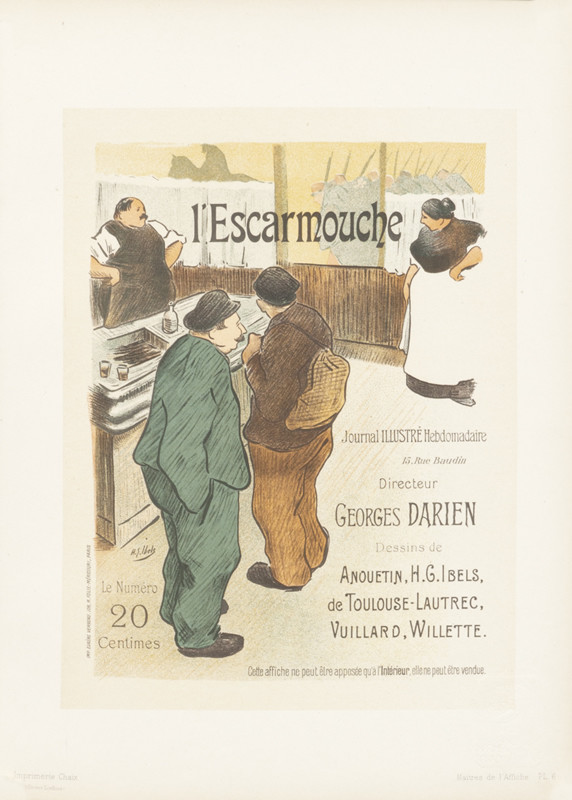 Two old men in a bar; brown, gray, black