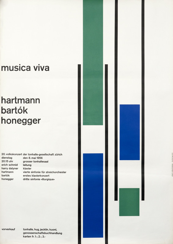 abstract design with blue & green rectangles