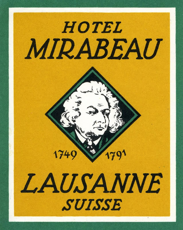 Portrait of Honoré Gabriel Riqueti, Comte de Mirabeau; yellow, green, black
