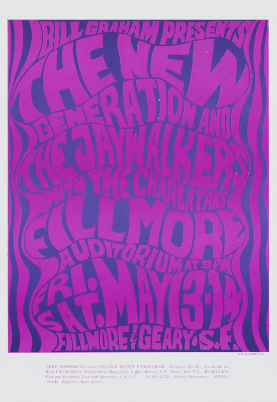 No. 6, The Jaywalkers, The Charlatans; purple, pink