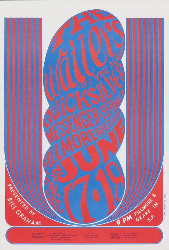 No. 11, Quicksilver Messenger Service; red, blue