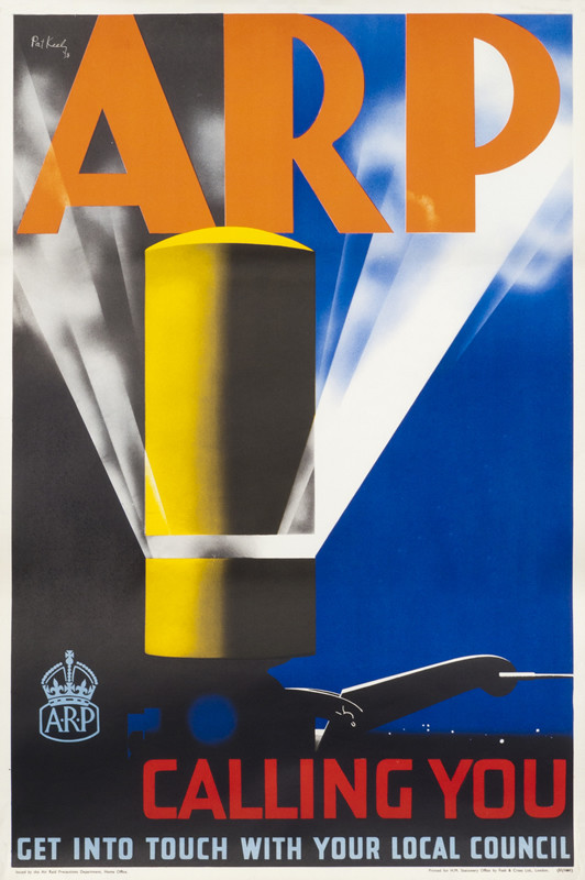 Air raid siren blows steam; yellow, orange, red