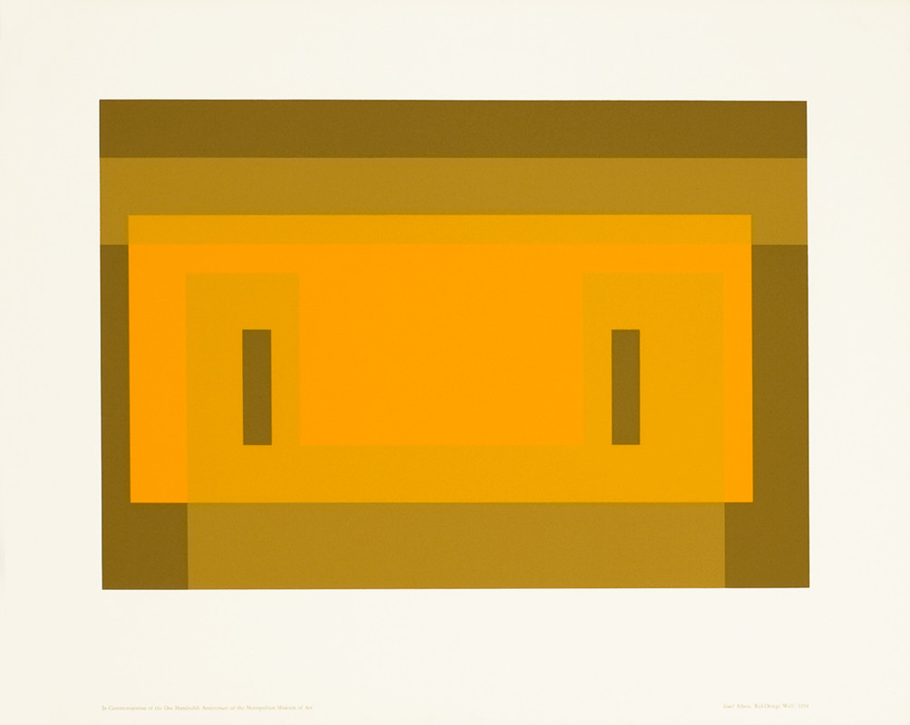 Abstract geometric design; brown, orange