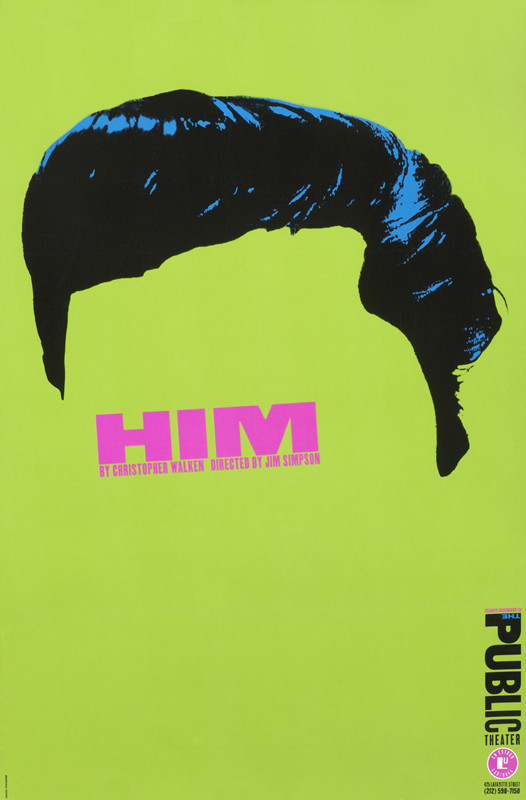 Elvis Presley's hair; green, pink, black, blue