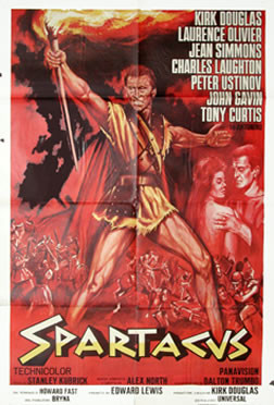 SPARTACUS LEADS REVOLT; REDS, YELLOW, BLACK