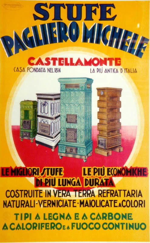CERAMIC STOVES; ORANGE, RED, BLACK, GREEN