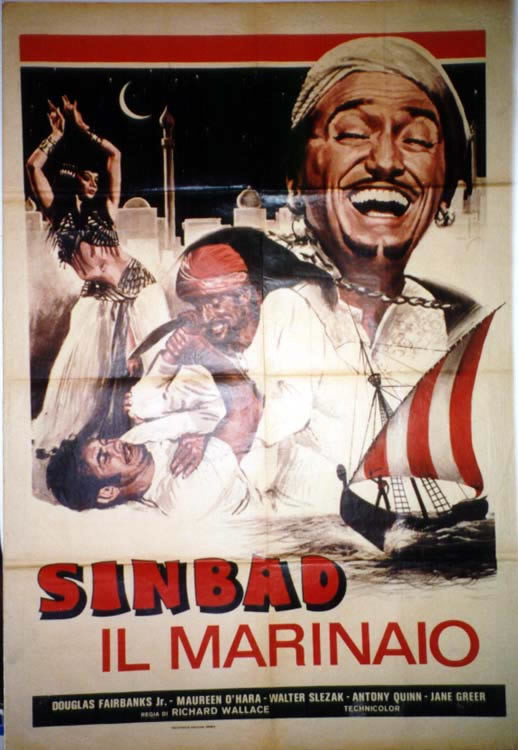 SINBAD LAUGHING; DOUG FAIRBANKS, MAUREEN O'HARA, A QUINN