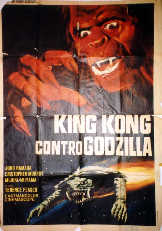 KING KONG, GAMERA; RED, YELLOW, GREEN, B/W