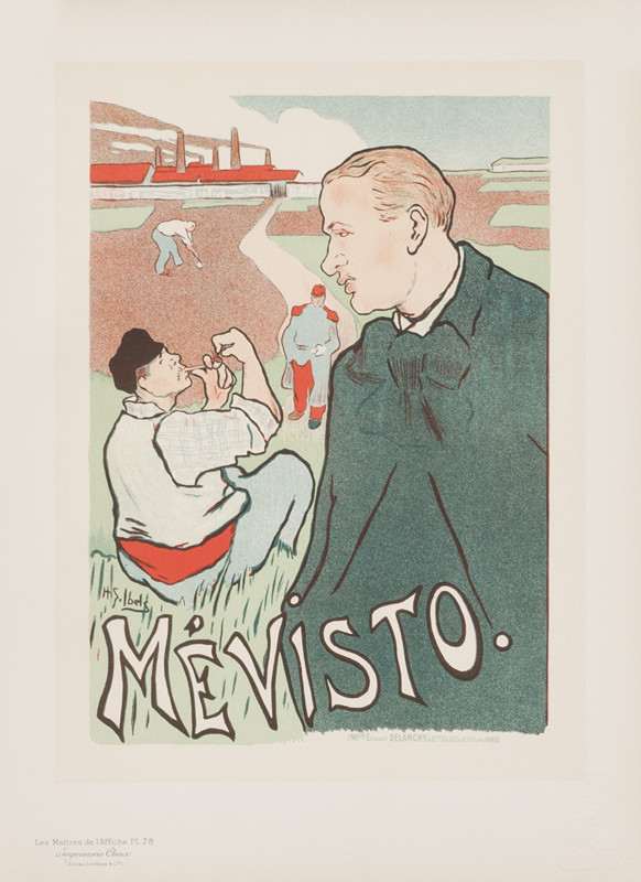 Man in front of worker, soldier, factory; blue, green, aqua, red