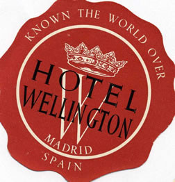 "W" topped with a crown; red, black, white