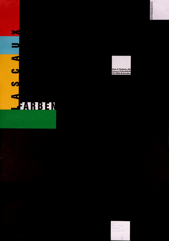 Text in blocks of color; black, green, yellow, blue, red, white