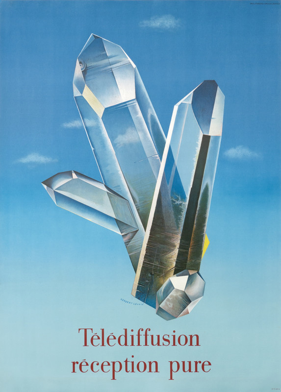 Shining crystals in the sky; blue