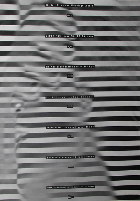 Black and white lines, abstracted man's face