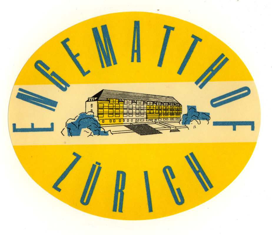 Hotel; yellow, blue