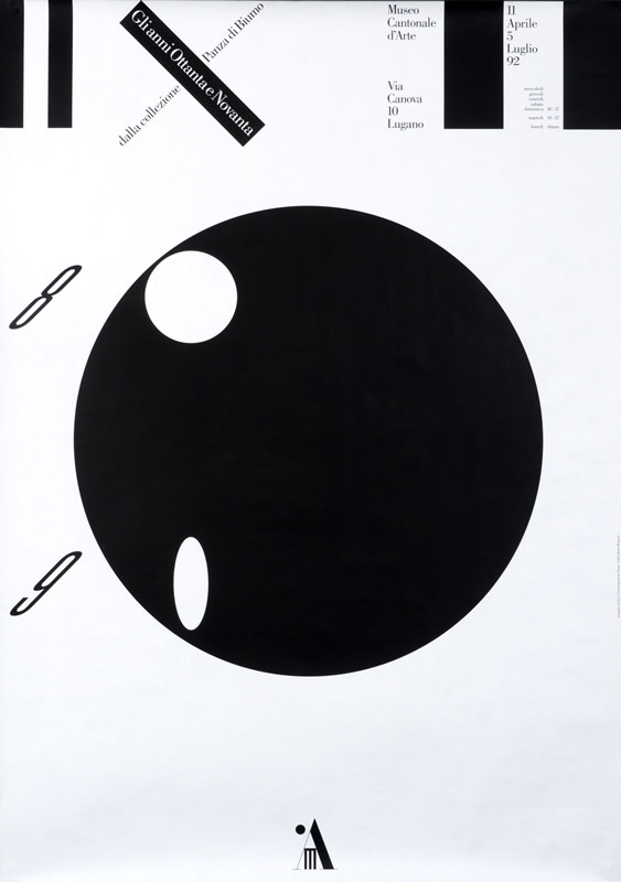 Black circle; white