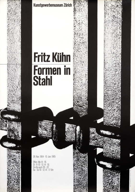 Close up of an iron gate; black and white