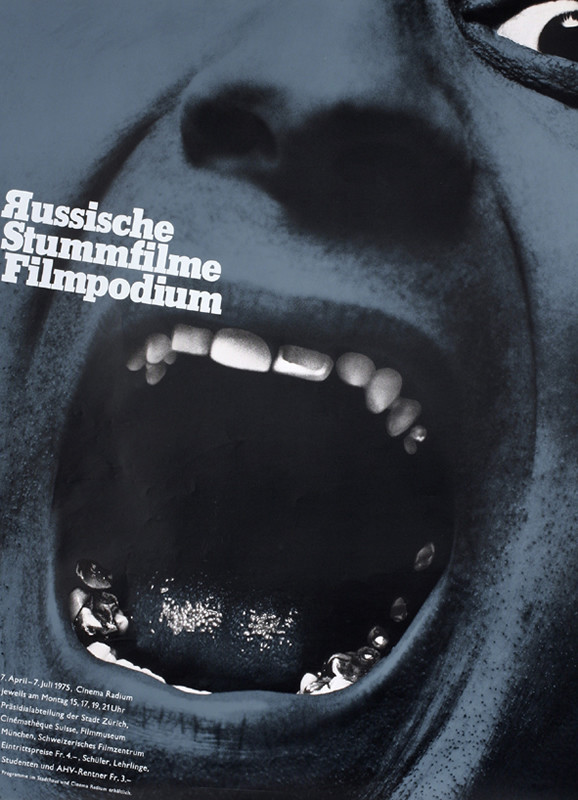 Open mouth; blue, black