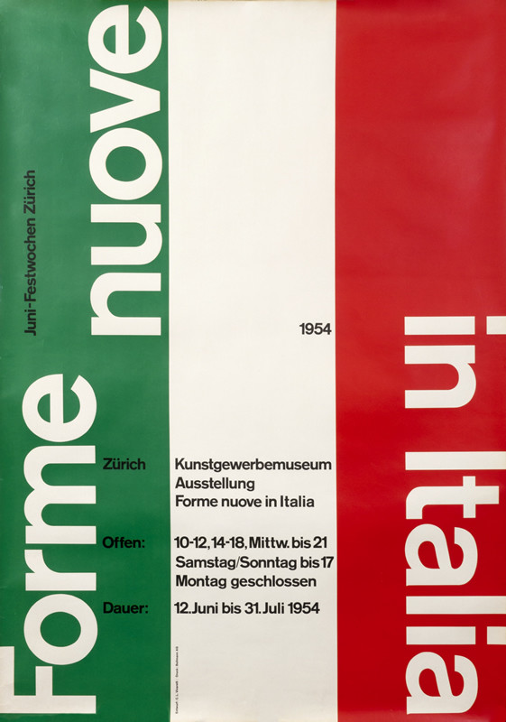 typographic; red, white, green