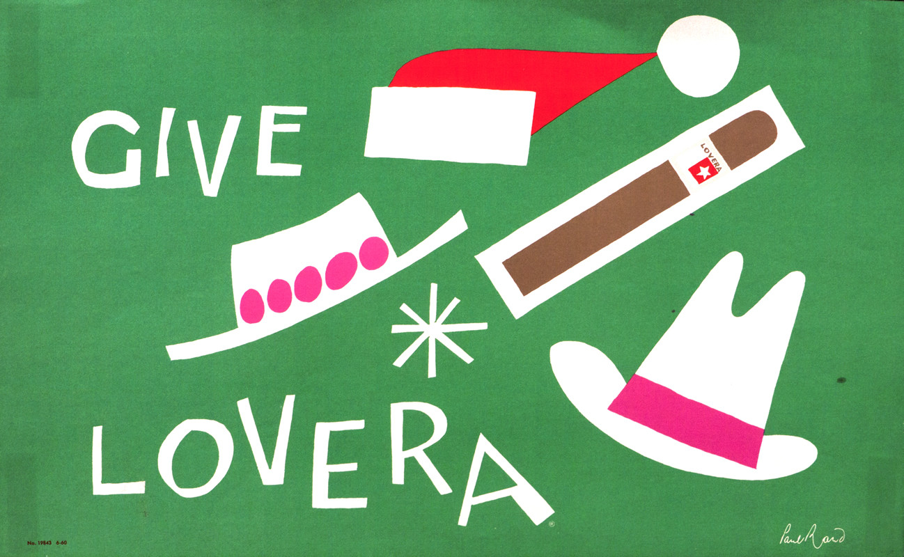 Cigar, Santa's cap, boater and cowboy hat; green, red, brown