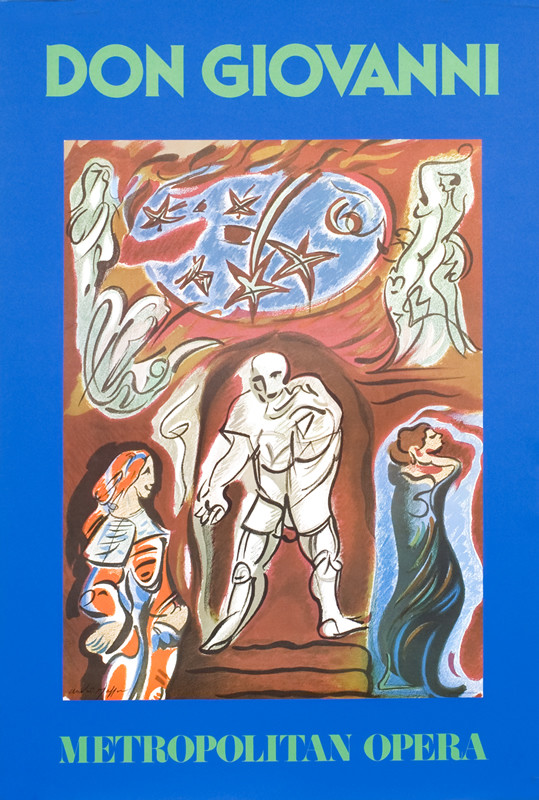 Abstract figures; blue, green, magenta