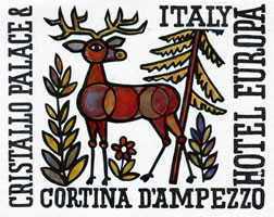 Deer with antlers and vegetation; brown, green, black