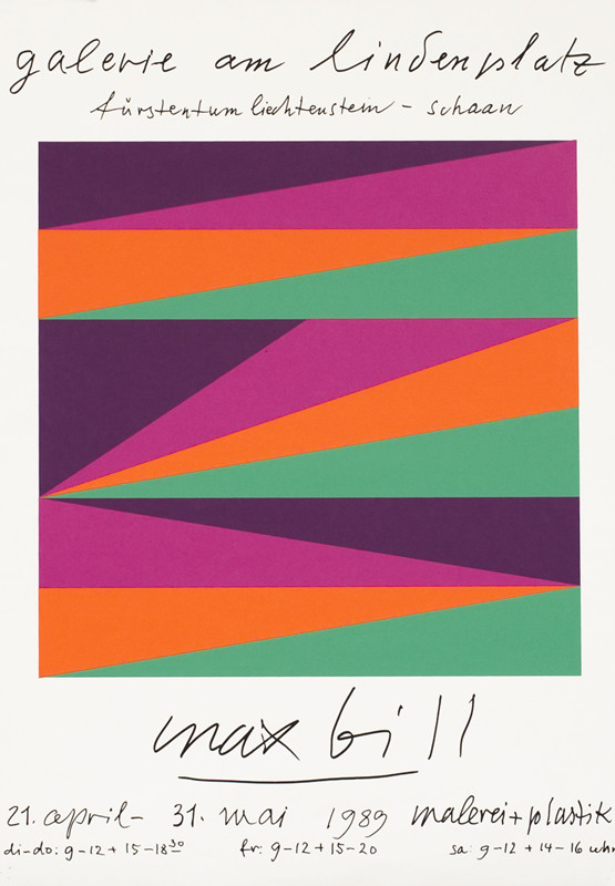 abstract design; purple, pink, orange, green
