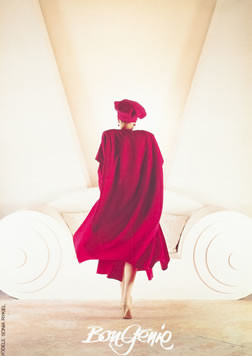 WOMAN IN RED DRESS; WHITE, RED