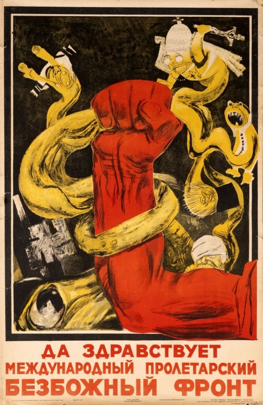 Long live the international proletarian godless front!