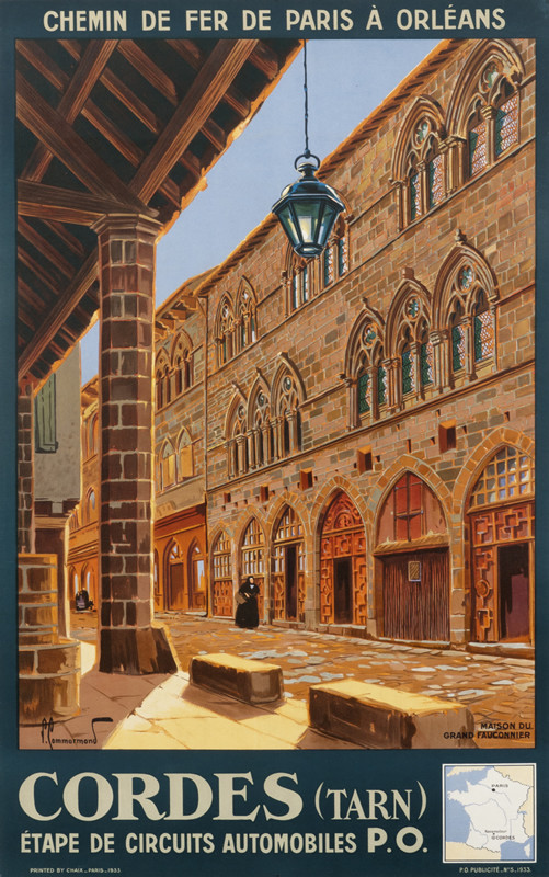 Maison du Grand Fauconnier; orange, blue