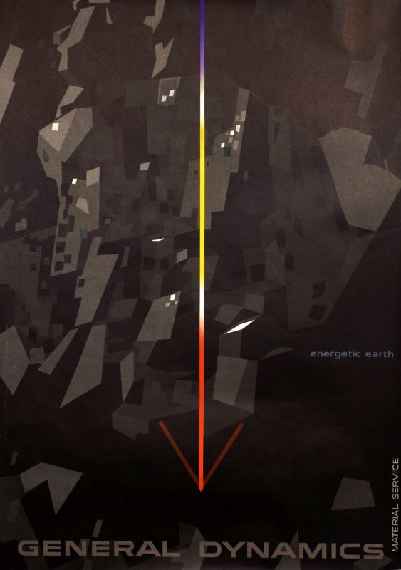 Down arrow presses into earth; black, red, yellow