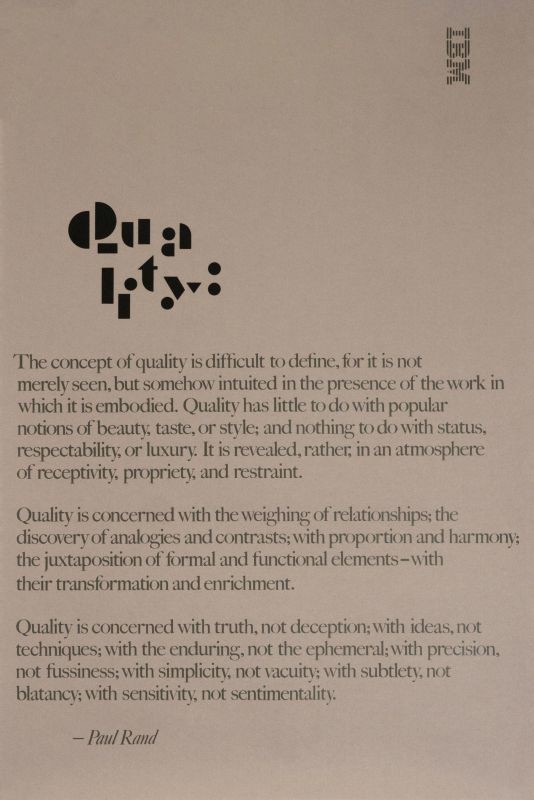 typography on taupe paper with IBM logo in top right; black, brown