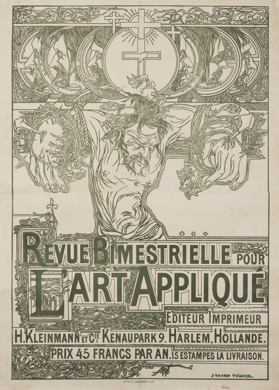 CHRIST ON CROSS; GREEN, WHITE