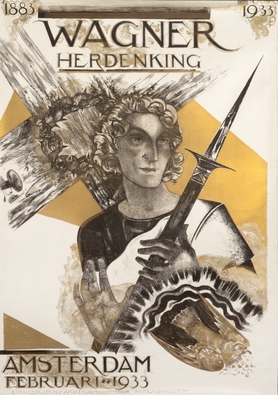MAN WITH SPEAR/DOVE, CROSS WITH THORN CROWN; printed with gold