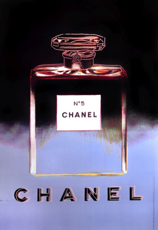 Large perfume bottle; black, purple