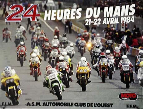 Motorcycles head down race course