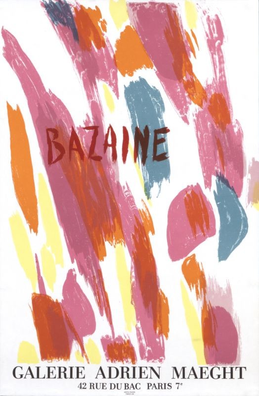 Paint brush strokes; pink, blue, yellow, orange