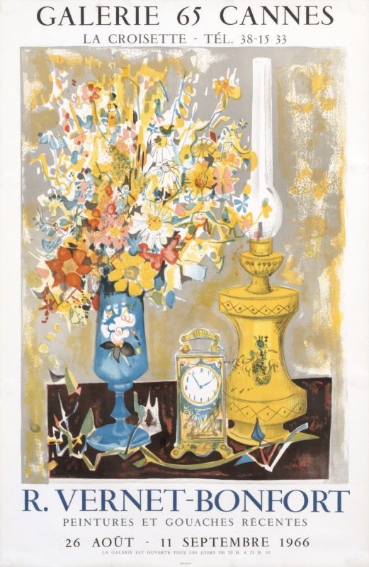 Still Life; red, yellow, blue, grey