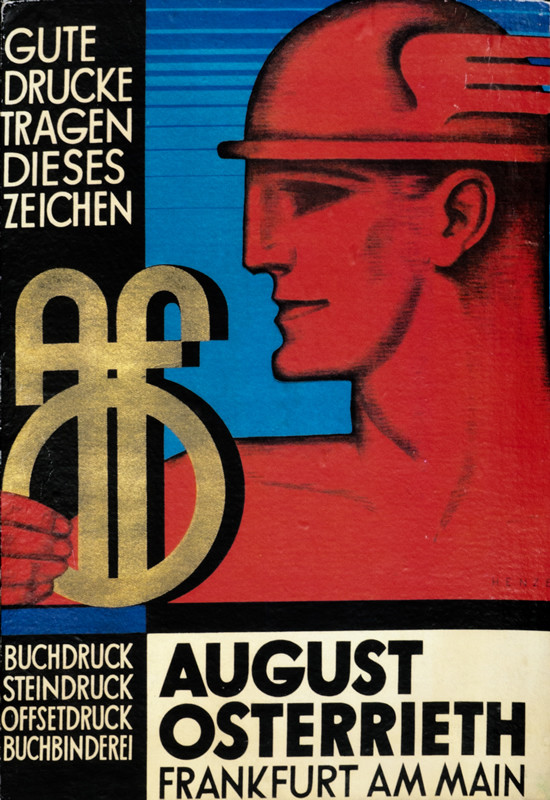 Mercury holding logo; red, blue, gold, black