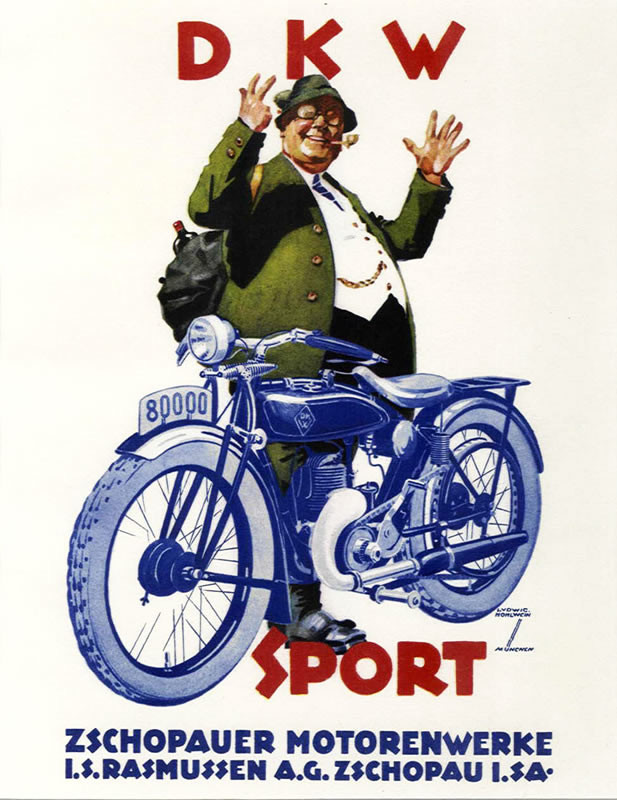 fat man in glasses with pipe by bicycle raises his hands; green, blue, black, white