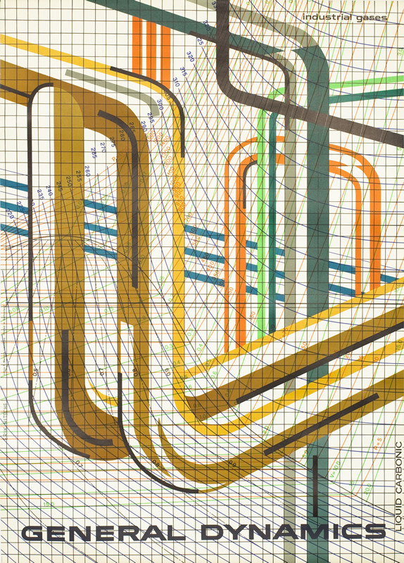 Abstract renderings of test tubes, graphs, complex grids; white, brown, green