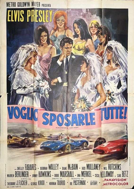 WEDDING PARTY, RACING CARS ELVIS PRESLEY, black, red